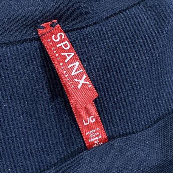 SPANX Mama Ankle Jean-ish Leggings Large Maternity Pant Blue Twilight Full Panel - Picture 4 of 11